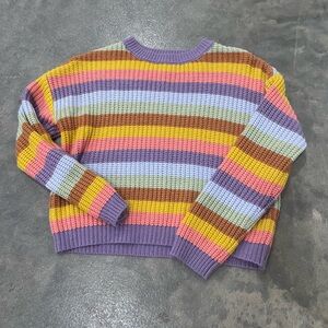 Art Class Colorful Striped Sweater Girls size 10/12